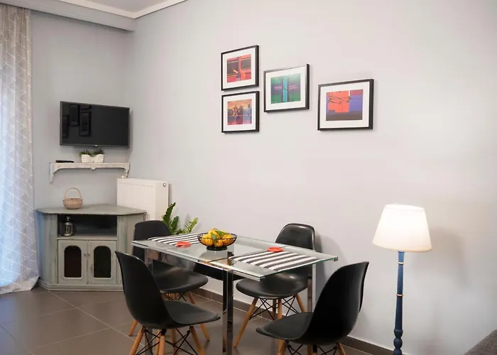 Huisdiervriedelijke Central Terrace Modern Apartment Thessaloniki