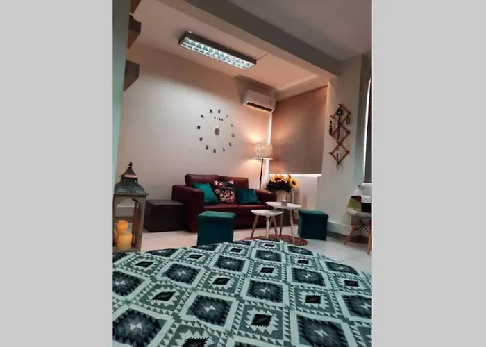 Haustierfreundliches Marina'S Boho Chic Central Studio Near Seaside Thessaloniki