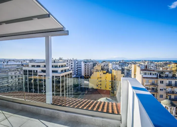 Appartement Dreamy Loft At 10Th Floor With Amazing View à Thessalonique acceptant les animaux